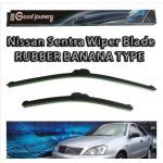 1 Pair Car Bracketless Windscreen Soft Rubber Wiper