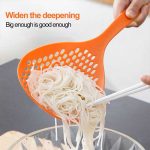 Japanese Style Large Colander Kitchen Long Handle Plastic Noodle Spoon