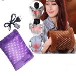 Electric Heat-Hot Water Bag with Soft Velvet Cover Ideal for Warm Your Hands Pain Relief Muscle Relaxation