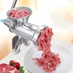 Multi-Function Adjustable Heavy Duty Hand Operated Manual Kitchen Meat Mincer Grinder, Manual Aluminium Alloy Meat Mincer