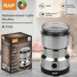 RAF 4-Blades 300 watts Electric Coffee and Spices Masala Grinder Heavy Duty Home Use Mini Coffee Machine