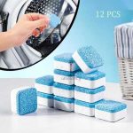 12Pcs Washing Machine Cleaning Tablet Cube Cleaner For Washing Machines
