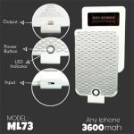 ML73 IPhone 6/7/8 / Plus All Iphone Power Bank 3600mah