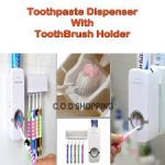[High Quality] Toothpaste Dispenser Automatic Toothpaste Squeezer and Holder Set