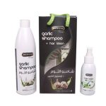 Garlhic Sampoo + Lotion -2-in-1 shampoo and conditioner -Garlic shampoo and hair lotion -Smoothens and treats the hair -Protects against the falling of hair and baldness -Enriched with contents of garlic