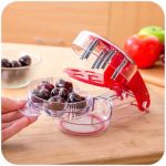 Cherry Pitter Remover Tool Cherry Stoner Seed Extractor Remover 6 Cherries Red
