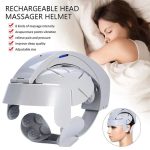 Electric Head Massager Helmet Scalp Brain Relax Vibration Acupuncture Points Health Care