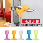 10 Pieces of Rubber Door Handle Protection Cushion Door Handle Stopper,Prevent Wall Damage Silicone Door Handle Bumper