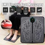 EMS Foot Massager Mat Portable Folding Feet Massage Pad Machine Electronic USB Rechargeable