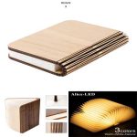 Rechargeable Book Folding Lamp, Book Lights, Book-Shaped Lighting, Book Night Light Beside Bed, Desk Table Decor Light,