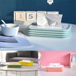 Silicone Foldable Paper Facial Tissues Box Free Retractable Capacity Tissue Box Simple Bathroom and Kitchen Folding Tissue Box