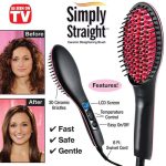 Electric Straight Hair Comb Magic Hair Comb Comb Negative Ion Comb Ion Hair Straightener Brush With Led Display
