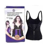 100% Adjustable Shoulder Zipper Sweat Body Shaper Women Slimming Vest Waist Trainer Belt