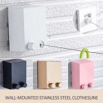 Telescopic Stainless String Invisible Clothesline