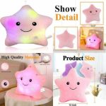 Wewill Creative Glowing LED Night Light Twinkle Star Shape Plush Pillow Stuffed Toys