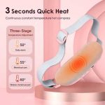 bdominal Massager Menstrual Heating Pad Fast Heating Belly Wrap Belt with 4 Heat Levels and 4 Vibration Modes