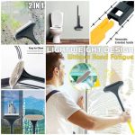 2 In 1 Window Mesh Screen Brush Curtain Net Wipe Cleaner Multifunctional Carpet Brush Dust Removal Brush