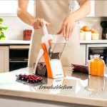 Brava Spring Slicer, Safe Slice Mandoline for Vegetables, Meal Prep & More with Thickness Adjuster