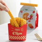 Fries Clips: 12 Cute French-Fries-Shaped Bag Clips to Seal Opened Food Packages  (12pcs Pack)