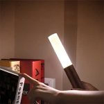 LED Induction Motion Sensor Wall Sconce Lamp Night Light USB Rechargeable 2700K-3000K Warm Light