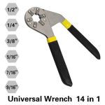 Multifunctional Universal Wrench 14-In-1 Adjustable Spanner Tool