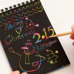 Children DIY Scratch Painting Note 10 sheets Magic Color Rainbow Scratch Art