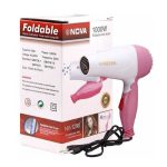 Nova 1000W Foldable Mini Hair Dryer for Men and Women NV-1290 Original Unisex Hair Dryer,
