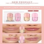 2Pcs Set of Hydrating Plumping Lip Oil Mini Capsule Lip Gloss