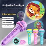 Flashlight Projector Torch Lamp, Toy Cute Cartoon Creativity Toy Torch