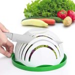 Salad Cutter Bowl Upgraded Easy Salad Maker Fast Fruit Vegetable Salad Chopper Bowl Fresh Salad Slicer