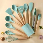 Silicone Cooking Utensils, Heat Resistant Kitchen Non-Stick Cooking Utensils Silicone Kitchen Utensil Set