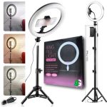 26cm Ring Light with 7ft Aluminium Tripod Stand each set