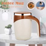 Self Stirring Coffee Mug Automatic Magnetic Stirring Coffee Cup 380mL Auto Mixing Mug with Lid