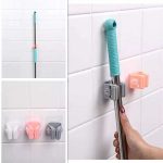 Wall Mounted Mop Holder Mop Hook Storage Clip Broom Wall Hanger