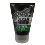 Gatsby Cooling Face Wash Gatsby Oil Clear Solution Oil Control Clay+Lemon 100 ML