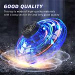 Mini Flying Spinner Luminous UFO Drone Hand Operated Flyorb Fly Fidget Toys Children Kids