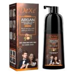 DEXE Argan Oil Hair Color Shampoo 420ml for Men and Woman - Brown