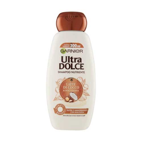 Garnier Ultra Dolce Shampoo Latte Di Cocco & Macadamia 300ml