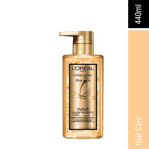 Loreal Paris Elseve Extraordinary Oil Silicon Free Premium Shampoo 440ml - Wave