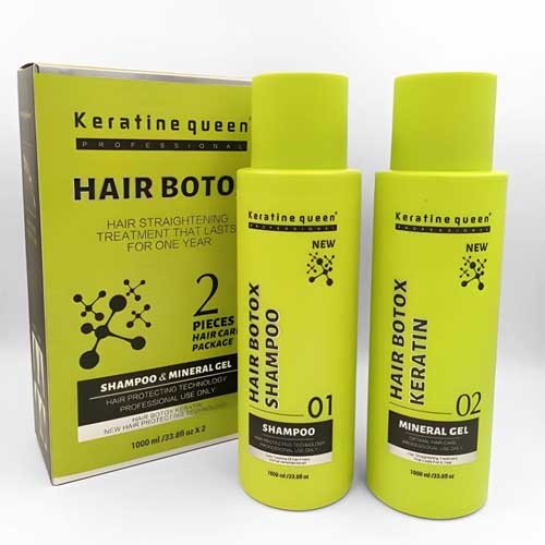 New Original Keratine Queen Hair Botox Shampoo& Keratin Kit 1000ml
