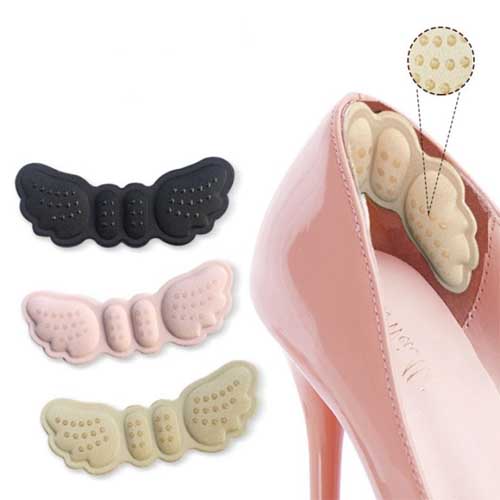 1 Pair of Heel Sponges Self Adhesive Patch Pain Relief High Heels Shoe Sticker Foot Care Insoles Insert