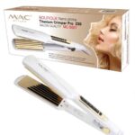 MAC MC-5501 Boutique Nano Prima Titanium Crimper Pro 230 Hair Straightener Salon Quality Hair Straighter