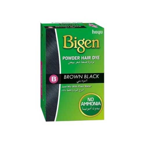 New Bigen Powder Hair Dye Brown Black 6 Grams – No Amonia