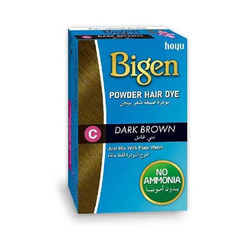 New Bigen Powder Hair Dye Dark Brown 6 Grams - No Amonia