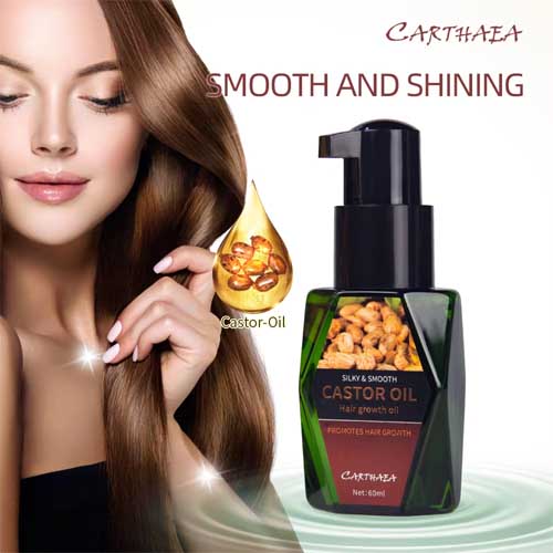 Silky & Smooth Herbal Castor Oil Hair Loss Hair Essential Oil for Hair Growth 60ml