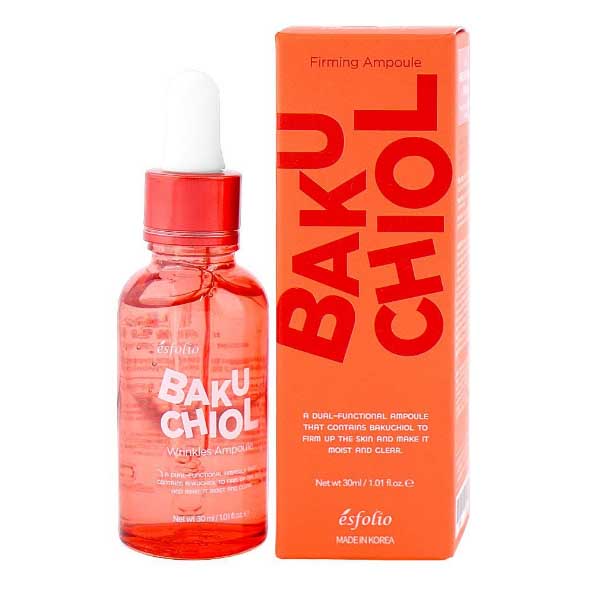 Esfolio Bakuchiol Wrinkles Ampoule For Moist & Clear Skin 30ml - Made in England