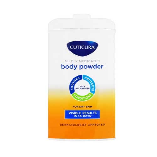New Cuticura Mildly Medicated Talcum Powder 150g - Antibacterial Protection for All Skin Types