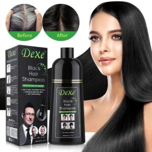 DEXE Black Hair Shampoo Best Instant Hair Color 400ml