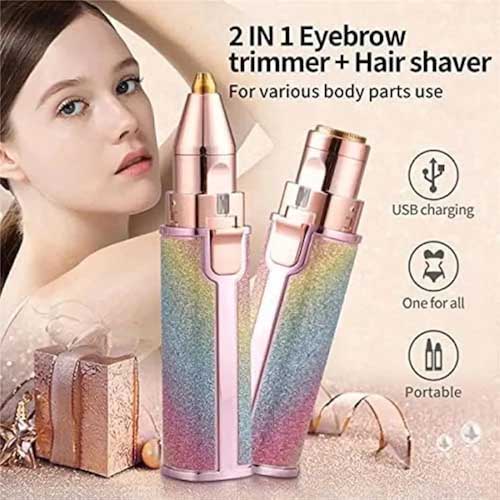 Electric Hair Remover Trimmer For Women Rechargeable 2 in 1
